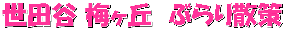 世田谷 梅ヶ丘　ぶらり散策