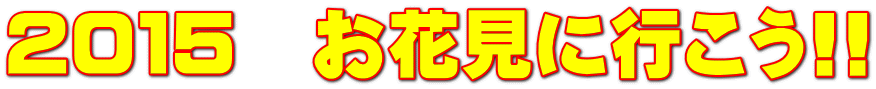 ２０１５　お花見に行こう!!