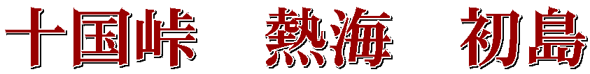 十国峠　熱海　初島