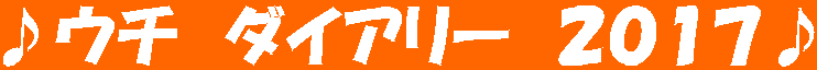 ♪ウチ　ダイアリー　２０１７♪