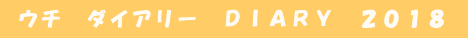  ウチ　ダイアリー　ＤＩＡＲＹ　２０１８ 