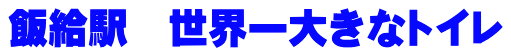 飯給駅　世界一大きなトイレ